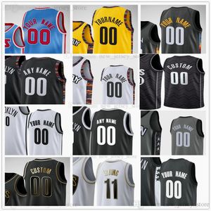 Custom Printed Basketball 13 Harden 7 Kevin 11 Kyrie Durant Irving Spencer Dinwiddie Joe Harris Blake Griffin Jeff Green Landry Shamet DeAndre Bruce Brown Jerseys