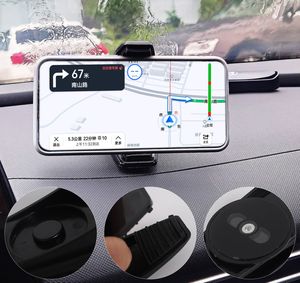 Universal Bil Dashboard telefonhållare Easy Clip Mount Stand GPS Display Bracket Auto Holder Support för iPhone Huawei Xiaomi