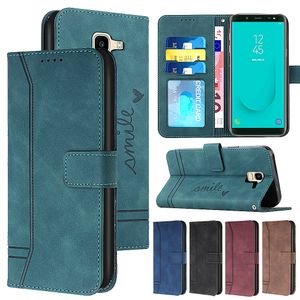 PU Leather Flip Cases Cover for Samsung J310 J510 J710 J4 J6 J8 2018 Card Slots Wallet Case for Galaxy A320 A520 A6 2018 A7 A8 2018