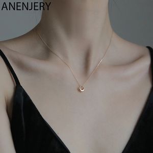 Geometric Round Circle Clavicle Chain Necklace For Women Best Gifts Jewelry Wholesale S-N645