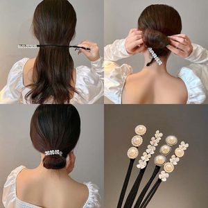 女の子パールアーティファクトジュエリー日本と韓国のミートボール芽ヘアアクセサリーヘッドドレス