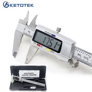 150mm Electronic Digital Metal Caliper 6 Inch Stainless Steel Vernier Gauge Micrometer Measuring Tool Ruler 210922