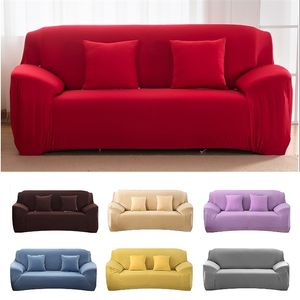 22 cores Home Solid Sofa Cove Secção Elastic Elastic Stretch Cover para sala de estar Sofá 1/2/3/4-Seater 211207