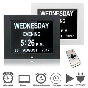Other Clocks & Accessories 8 Languages Digital Calendar Day Clock Inch Large Screen Display Time Date Month Year Dementia For Seniors Elderl