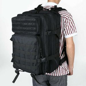 Backpack Rucksack 45L Grande Capacidade Zipper para Camping Viagens Caminhadas ao ar livre Q0705