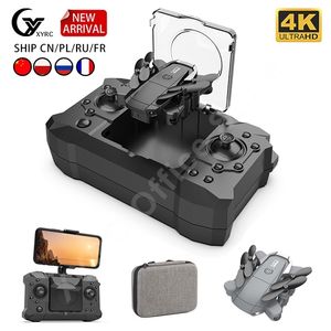 KY905 Mini Drone 4K Profesional HD Camera Wifi FPV Foldable Dron Quadcopter One-Key Return 360 Rolling RC Helicopter Kid's Toys 220107
