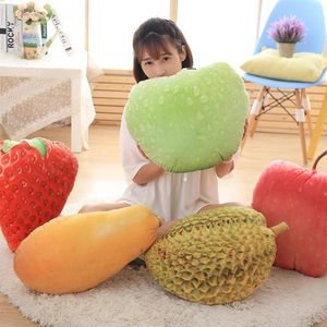 Nuova simulazione 3D Cuscino per frutta Cuscino decorativo Cuscino per tiro con decorazioni interne per la casa Divano Giocattoli emulativi Senza cerniera