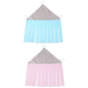 Pequenos suprimentos de animais 2 pcs tenda de estimação casa de canto hammock (rosa, céu azul)