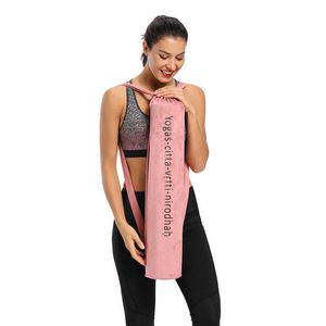 Selfree Yoga Bag Yoga Mat Storage Ryggsäck Suede Shoulder Multi-Function Stor kapacitet Yoga Bag Y0721