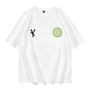 2021 moda verão homens t-shirt simples t-shirt de algodão puro preto e branco casais vestuário casual letra de alta qualidade Top de manga curta M-8XL