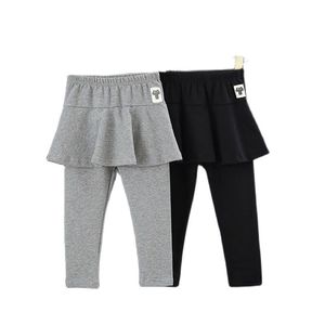 Byxor Barnkläder Vår och höst Culottes Girls 'Cotton Leggings P4435 210622