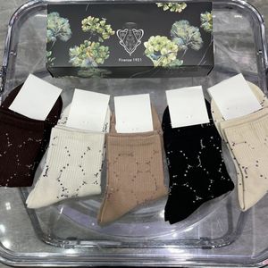 Personality Breathable Socks Hosiery Men Women Soft Touch Cotton Stockings Luxury Letter Designer Sport Sock