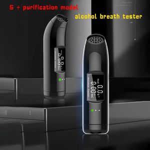 Car Alcohol Tester Diagnosis Tool Professional Breathalyzer With LCD Screen Digital Auto Alcohols Detector Tools USB Charger