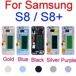 Wymiana Samsung Galaxy S8 G950F S8 Plus G955F Obudowa LCD Wyświetlacz Średniej Ramki Midframe Blacha Podwozie