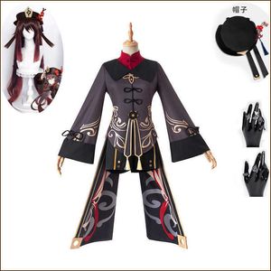 Genshin Impact Hutao Cosplay kostium mundury peruka cosplay anime gra hu tao chiński styl Halloweenowe dla kobiet Y0903