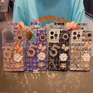 Bling Luxury Crystal Gem Rhinestone N.5 Custodie per telefoni con diamanti per Samsung S10 S9 S20 FE S21 Plus Ultra Note 8 10 9 20 Lite Pro Custodia per iPhone di design con strass