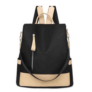 Fast Dropshipping 2021 Spring New Ladies Casual Backpack Fashion Oxford Waterproof Travel Backpack Y1105