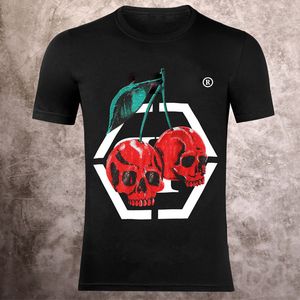 Pamuk Tasarımcı Tişörtü Erkek Kafatası Kristal Tees Yaz Temel Katı Baskı Mektubu Dolar Kaykay Gündelik Punk Üstler Tee Kadın Gömlek Giyim Kısa Kol M-3XL XTL