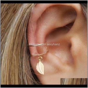 Crystal Quartz 5Pcsset Punk Rock Cuff For Cartilage Gold Leaf Ear Climber Earrings Earcuff Wrap No Piercing Clip On Earri Qylnwt Ahqre Rldez