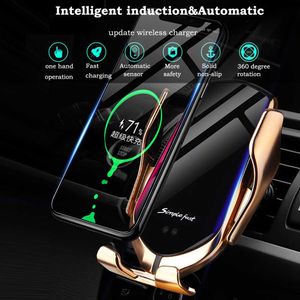 Qi Automatische Klemmung 10 W Drahtlose Ladegerät Auto Telefon Halter Smart Infrarot Sensor Air Vent Halterung Handy Ständer Hold280I