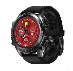 TWS Układki douszne Smart Watch 2 w 1 Android Smart Watch iOS Sports opaska ze słuchawkami Bluetooth Blood Tlen Tleen Tętno Wodoodporny ekran dotykowy zegarki słuchawki słuchawki