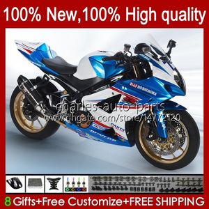 Тело мотоцикла для Suzuki GSX R1000 GSXR 1000 1000CC Обсудивания K7 07 08 48NO.130 GSXR1000 GSXR-1000 GSXR1000CC 2008 2008 GSX-R1000 2007-2008 OEM Factory Factory Blue