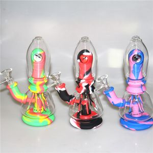 Glas-Ölbrenner, Wasserpfeifen, Shisha-Tabakrauchfilter, Silikon-Bubbler, Rauchhandpfeife, Glasschüssel-Zubehör