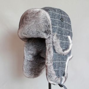 الرجال الروسية منفذها قبعة الشتاء ushanka قبعة الصياد مع earflap النساء فو الفراء قبعات الثلوج للأطفال