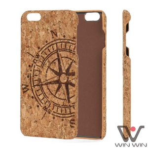 Natural Wood Cork Phone Cover Cases For iphone X 7 8 6 6s Plus High Quality Waterproof Custom Wooden Case shock-proof Shell Covers