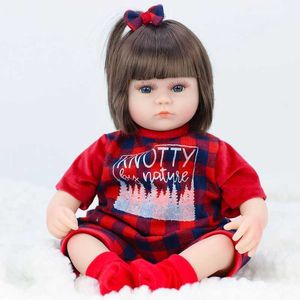 Июльская песня 42см Baby Reborn Dolls Мягкие игрушки для девочек Очаровательны Reborn Reborn Baby кукла Девушка Реалистичные новорожденные Куклы День рождения Подарок Q0910