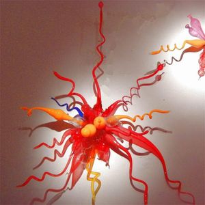 Tiffany Home Decoration Modern Art Luxury Light Wall Sconce Lamp Multicolor Flower 60 By 60cm Wide and High European Style LED Lights Handmade Blown Glass Lamps
