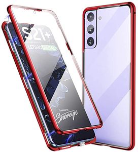 Wholesale s8 and s9 for sale - Group buy Magnetic Adsorption Metal Frame Case Front and Back Tempered Glass Full Screen Coverage for Samsung Galaxy S8 S9 PLUS NOTE PRO