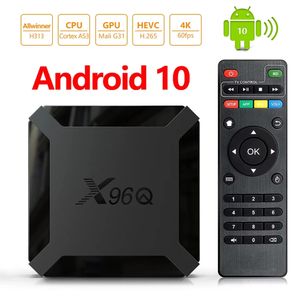 X96Q Android 10.0 TV Kutuları Allwinner H313 2 GB + 16 GB Destek 2.4G WIFI PK TX3 H96 Max