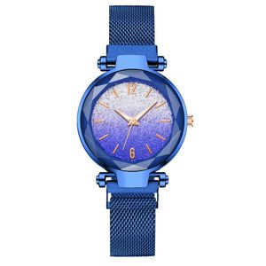 Womens Quartz Watch 33mm ladies Watches Montre De Luxe Elegant Fashion business Wristwatch Round Gradient Starry Sky Luminous Stainless Steel Girl