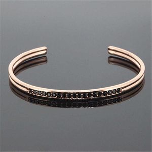 1pc Luxury Brand Anil Arjanda Män Bangles Rose Gold Manschettband Bangle Armband för män Kvinnor Armband Smycken Q0717