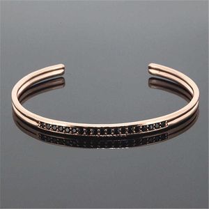 1 pc Marca de Luxo ANIL ARJANDA Homens Bangles Rose Cuff Bangle Pulseiras Para Homens Mulheres Pulseiras Jóias Q0717