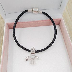 925 Jóias de Prata Fazendo Kit Rob Bot Diy Encantos Clearance Pandora Pulseira de Natal Presentes para Mulheres Menina Cadeia Cadeia Colar Pendant 797819