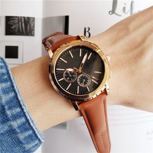 Fashion Brand Watches for Women Lady Girl style Leather strap Quartz wrist Watch G80