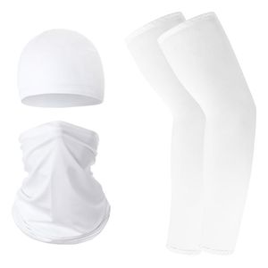 Hats Scarves Gloves Sets Men Women Summer Sun UV Protection Gear Outdoor Sport Cycling Swimming Sunscreen Silk Sleeve Bib Face Mask W