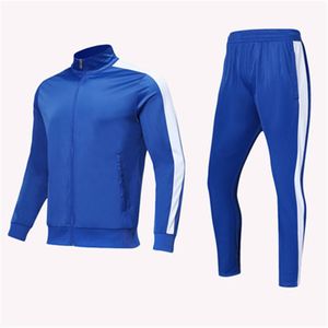 Tute da uomo Abbigliamento sportivo da uomo Giacca da calcio Tuta da allenamento Set Autunno Inverno Primavera Manica lunga Stand Cerniera completa Top e pantaloni