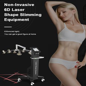 532nm /635nm Wavelength Cold Source 6D Laser Body Shape System 200MW Green /Red Lipolaser Weight Loss Fat Reduction Slimming Machine