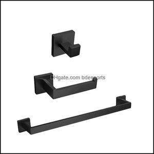 Bagno Aessories Bagno Casa Gardeth Aessory Set 3 pezzi/set Punch per porta dell'armadio Facile installazione Fai da te Appendiabiti Appendiabiti Gancio per asciugamano Acciaio inossidabile