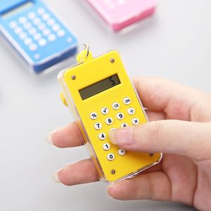Student candy color mini calculator portable primary school math learning stationery wholesale