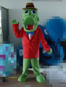 Alligator Mascot Kostymer Animerad Tema Krokodil COSPALY Cartoon Mascot Character Halloween Carnival Party Costume