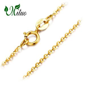 Genuine K Yellow Rose Gold Chain Cost Price Sale Pure Necklace For Love Gift Women Career Ol Necklaces Chains