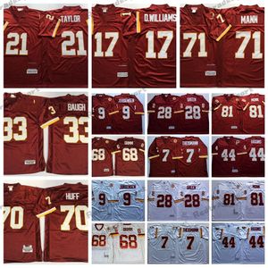 MI08 Vintage Art Monk Jurgensen 7 Joe Theismann Football Jerseys John Riggins 28 Darrell Green Russ Grimm 17 Doug Williams Mann 21 Sean Taylor Sammy Baughs Sam Huff Jer