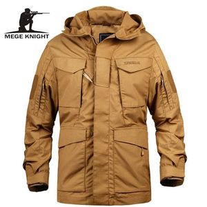 Mege Uomo Abbigliamento tattico US Army M65 Giacca da campo militare Trench Cappotti Felpa con cappuccio Casaco Masculino Giacca a vento jaqueta masculina 211110