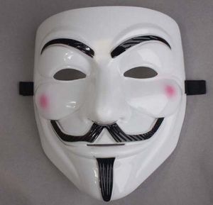 Masks V för Vendetta Anonym Guy Fawkes Fancy Dress Adult Costume Accessory Plastic Party Cosplay