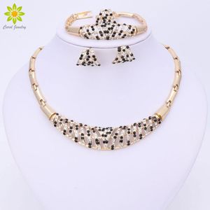 Earrings Necklace Fashion African Costume Jewelry Sets Dubai Gold Color Set Elegant Design For Women Gift