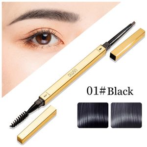 Eyebrow Pencil Waterproof Fork Tip Long Lasting Fine Sketch Liquid Tattoo Eye brow Pen Double Head